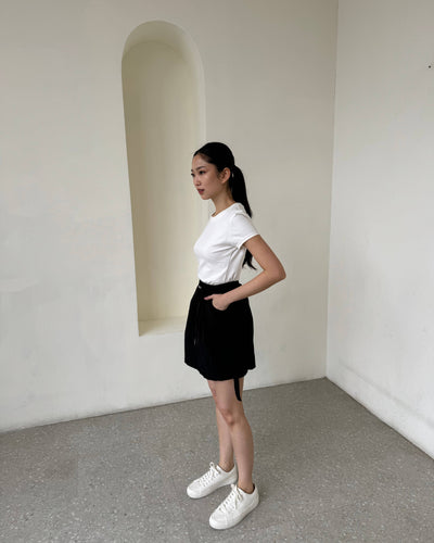 Black Cargo Pocket Skirt - Hellolilo