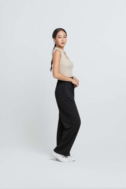 Black Ice Lyocell Two Way Pants - Hellolilo