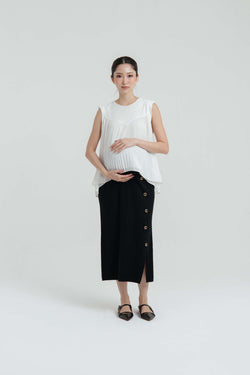 Black Knit Maternity Skirt - Hellolilo