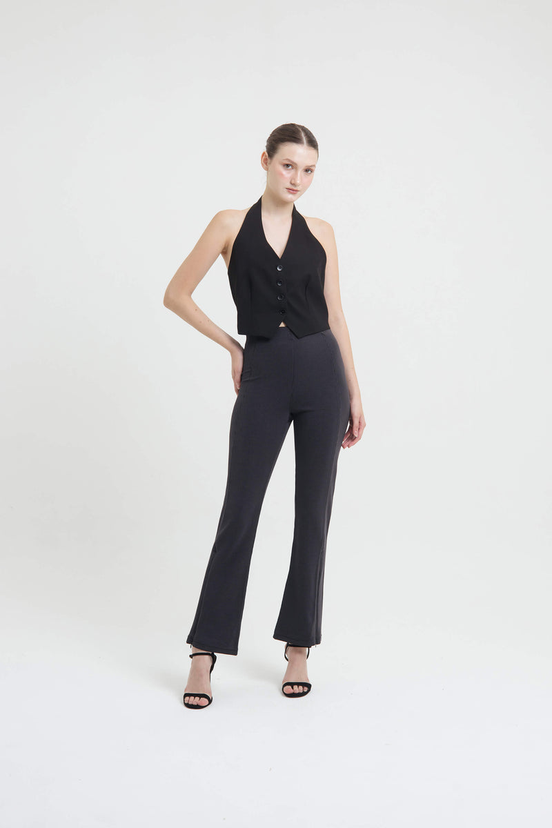 Black Luna Flare Pants - Hellolilo