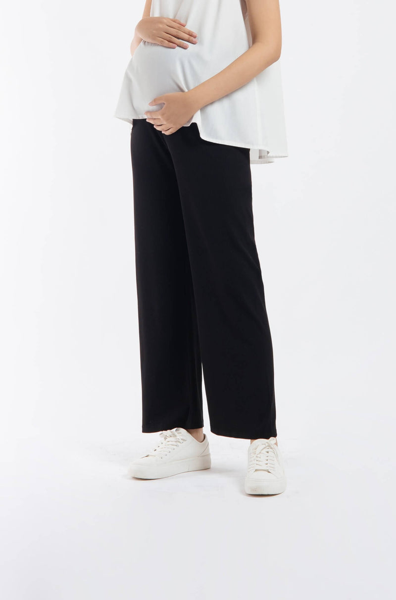 Black Maternity Loose Pants - Hellolilo