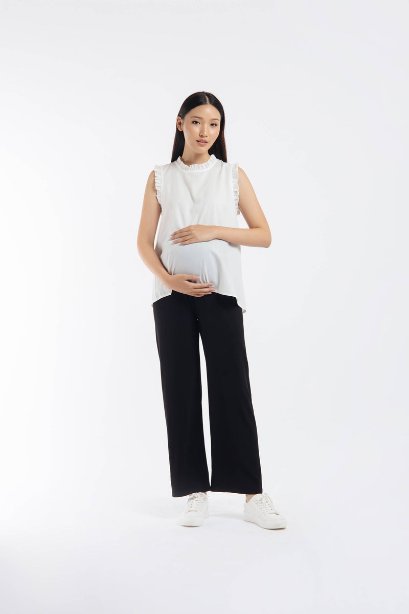 Black Maternity Loose Pants - Hellolilo