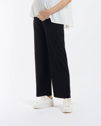 Black Maternity Soft Pants - Hellolilo