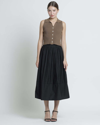 Black Pleated Skirt - Hellolilo