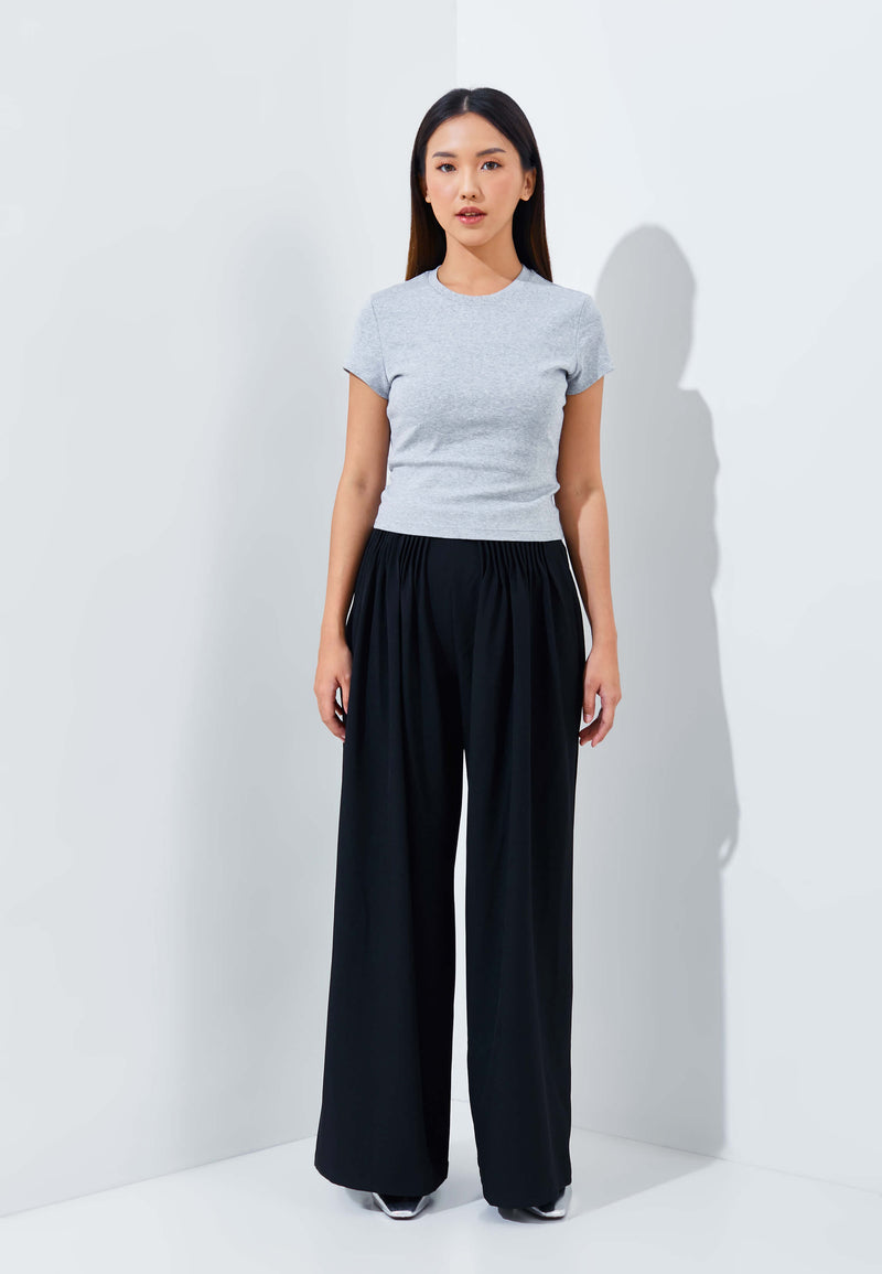 Black Plie Pants - Hellolilo