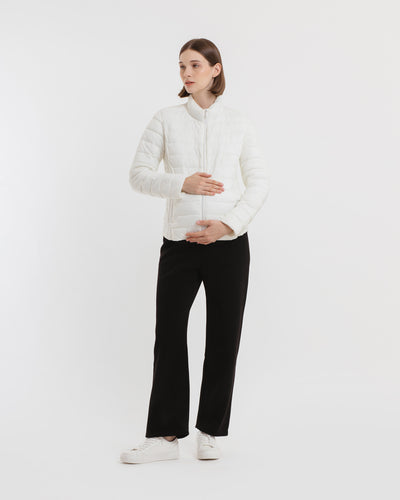 Black Soft Fleece Winter Maternity Pants - Hellolilo