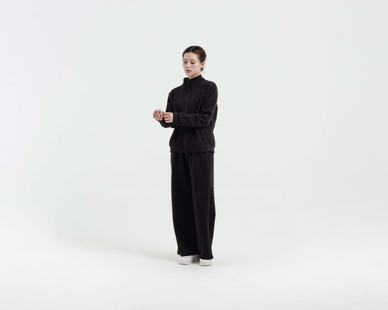 Black Soft Fleece Winter Set - Hellolilo