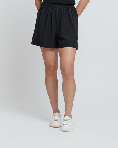 Black Tapered Shorts - Hellolilo