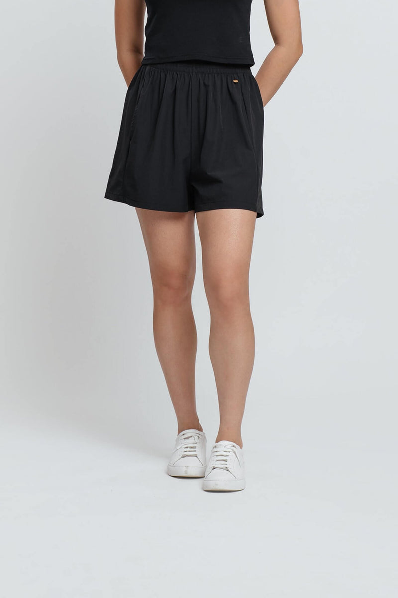 Black Tapered Shorts - Hellolilo