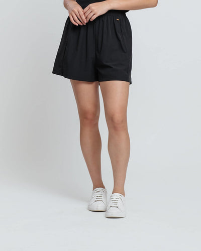 Black Tapered Shorts - Hellolilo