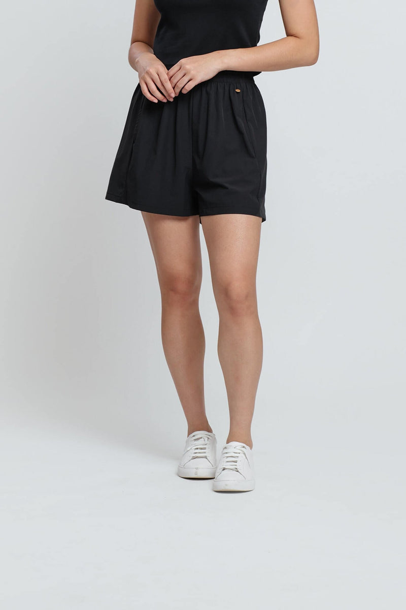 Black Tapered Shorts - Hellolilo