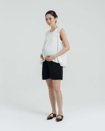 Black That Comfy Maternity Shorts - Hellolilo