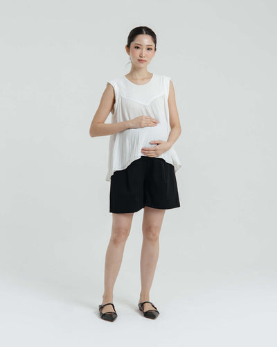 Black That Comfy Maternity Shorts - Hellolilo