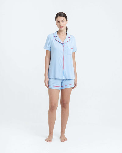 Blue Bamboo Short Pyjamas - Hellolilo