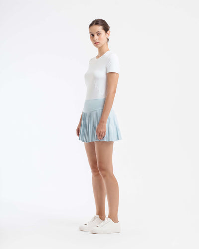 Blue Pleated Tennis Skirt - Hellolilo