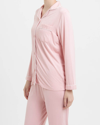 Blush Bamboo Long Pyjamas - Hellolilo