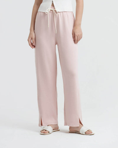 Blush Bamboo Lyocell Slit Pants - Hellolilo