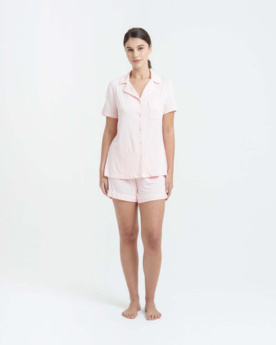 Blush Bamboo Short Pyjamas - Hellolilo