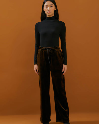 Brown Velvet Winter Pants - Hellolilo