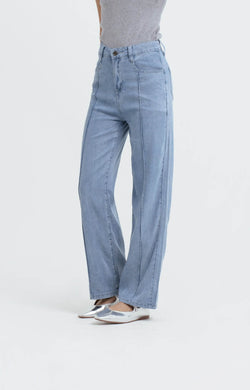 Button Ultrasoft Bamboo Loose Jeans - Hellolilo