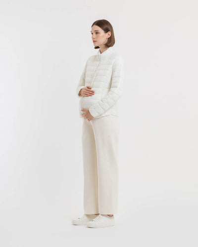 Cream Ultrasoft Winter Maternity Pants - Hellolilo