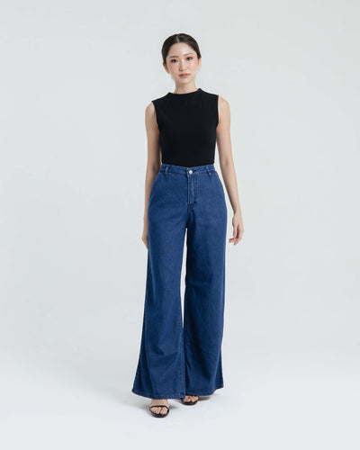 Dark Blue Daily Jeans - Hellolilo