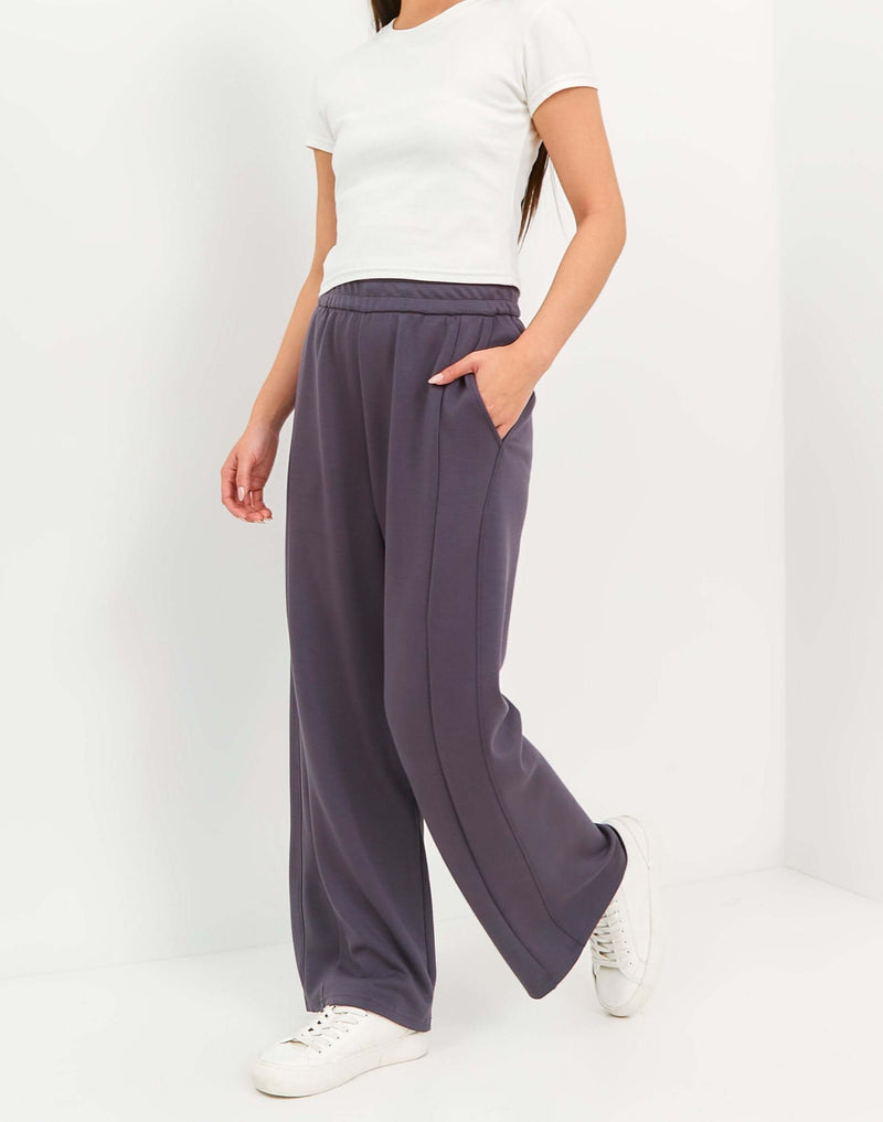 Dark Grey Bamboo Lyocell Daily Pants - Hellolilo