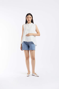 Denim Shorts Maternity - Hellolilo