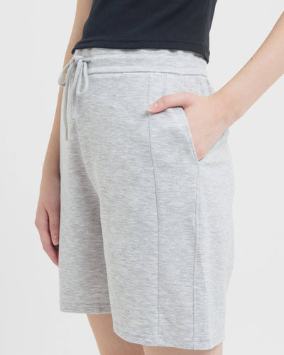 Grey Bamboo Lyocell Daily Shorts - Hellolilo