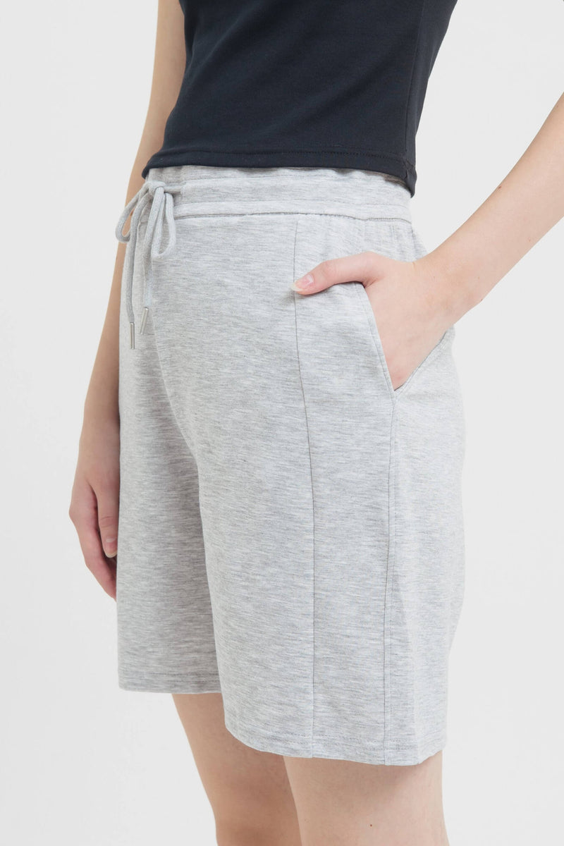 Grey Bamboo Lyocell Daily Shorts - Hellolilo