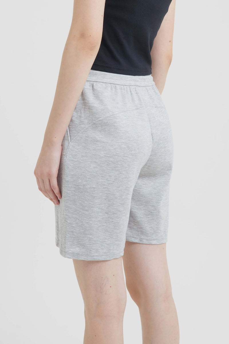 Grey Bamboo Lyocell Daily Shorts - Hellolilo