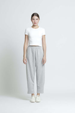 Grey Bamboo Lyocell Relaxed Pants - Hellolilo