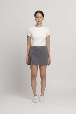 Grey Slit Active Skort - Hellolilo