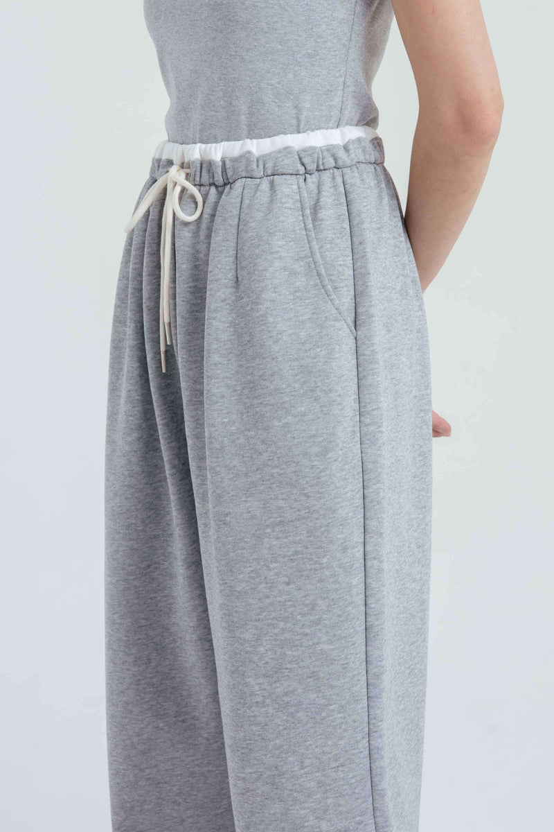 Grey Two Tone Pants - Hellolilo