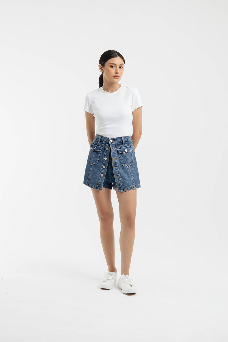 Lea Denim Skorrts - Hellolilo