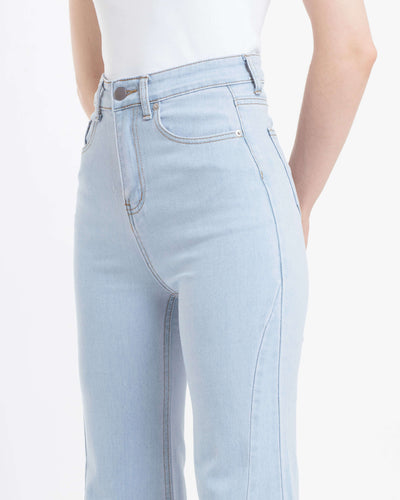 Light Blue Sydney Flare Jeans - Hellolilo