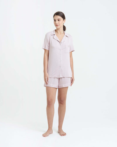 Lilac Bamboo Short Pyjamas - Hellolilo