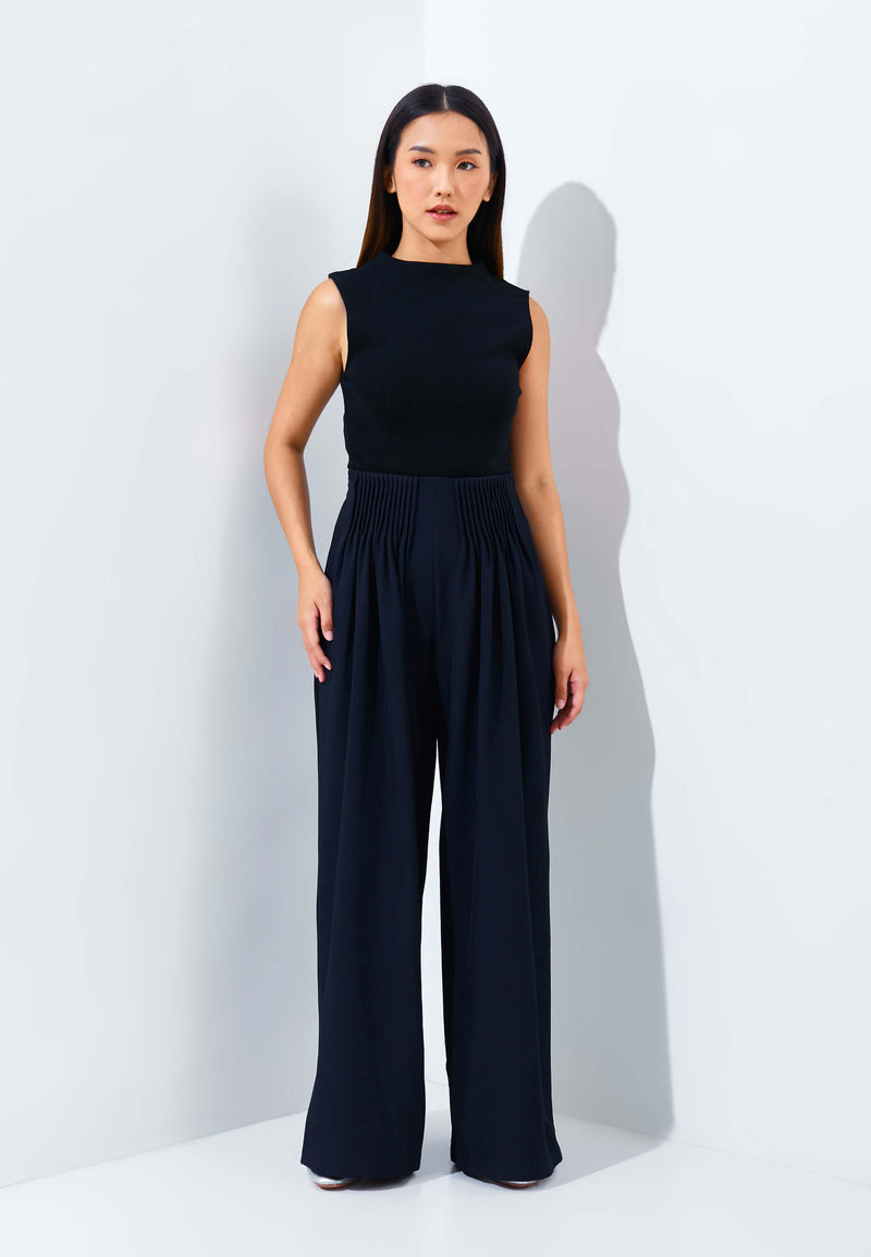 Navy Plie Pants - Hellolilo