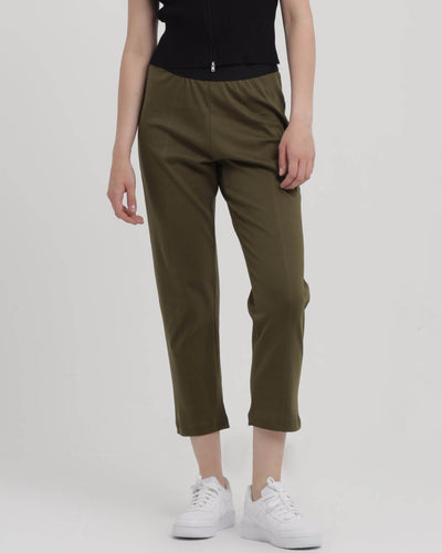 Olive Airy Bamboo Relaxed Pants - Hellolilo
