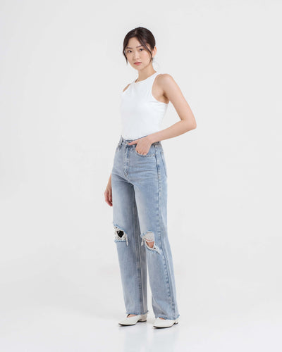 Penelope Ripped Jeans - Hellolilo