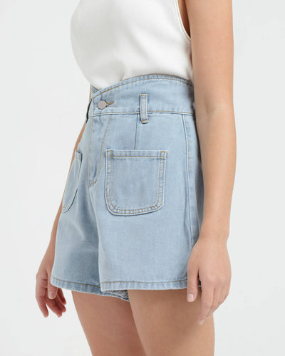 Sample Sale Highwaist Denim Shorts - Hellolilo