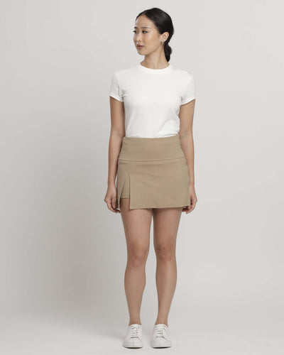 Sand Slit Active Skorts - Hellolilo