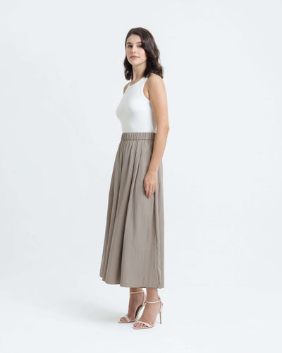 Taupe Palazzo Pants - Hellolilo