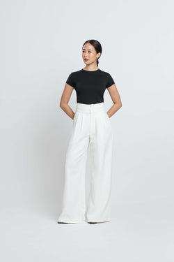 White Gia Pants - Hellolilo