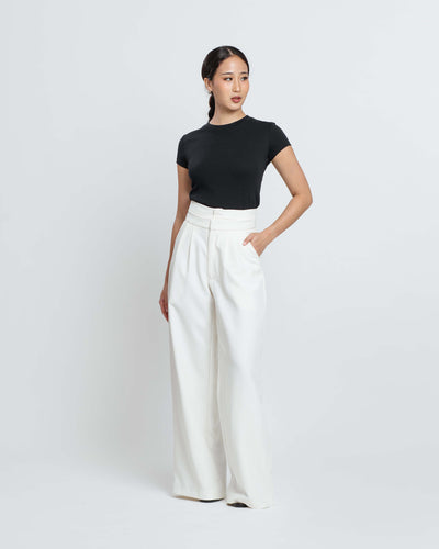 White Gia Pants - Hellolilo