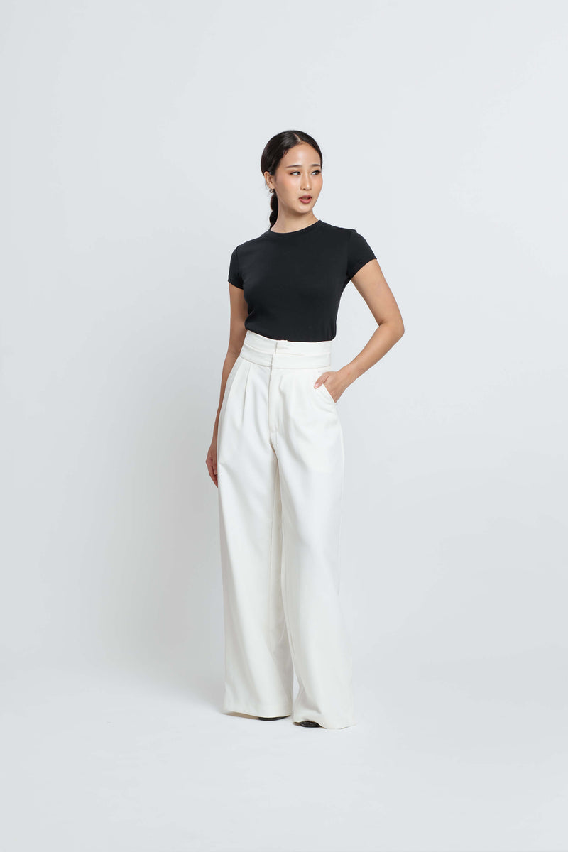 White Gia Pants - Hellolilo