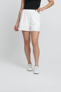 White Tapered Shorts - Hellolilo