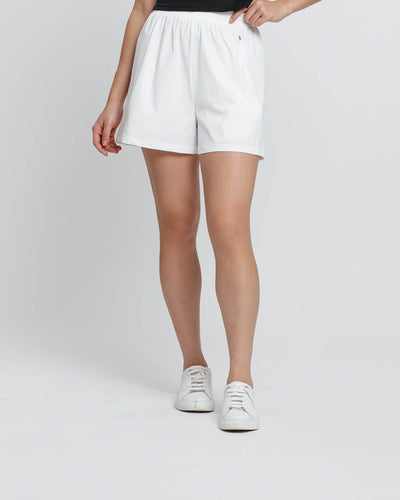 White Tapered Shorts - Hellolilo