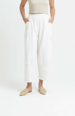 White That Comfy Relaxed Pants - Hellolilo