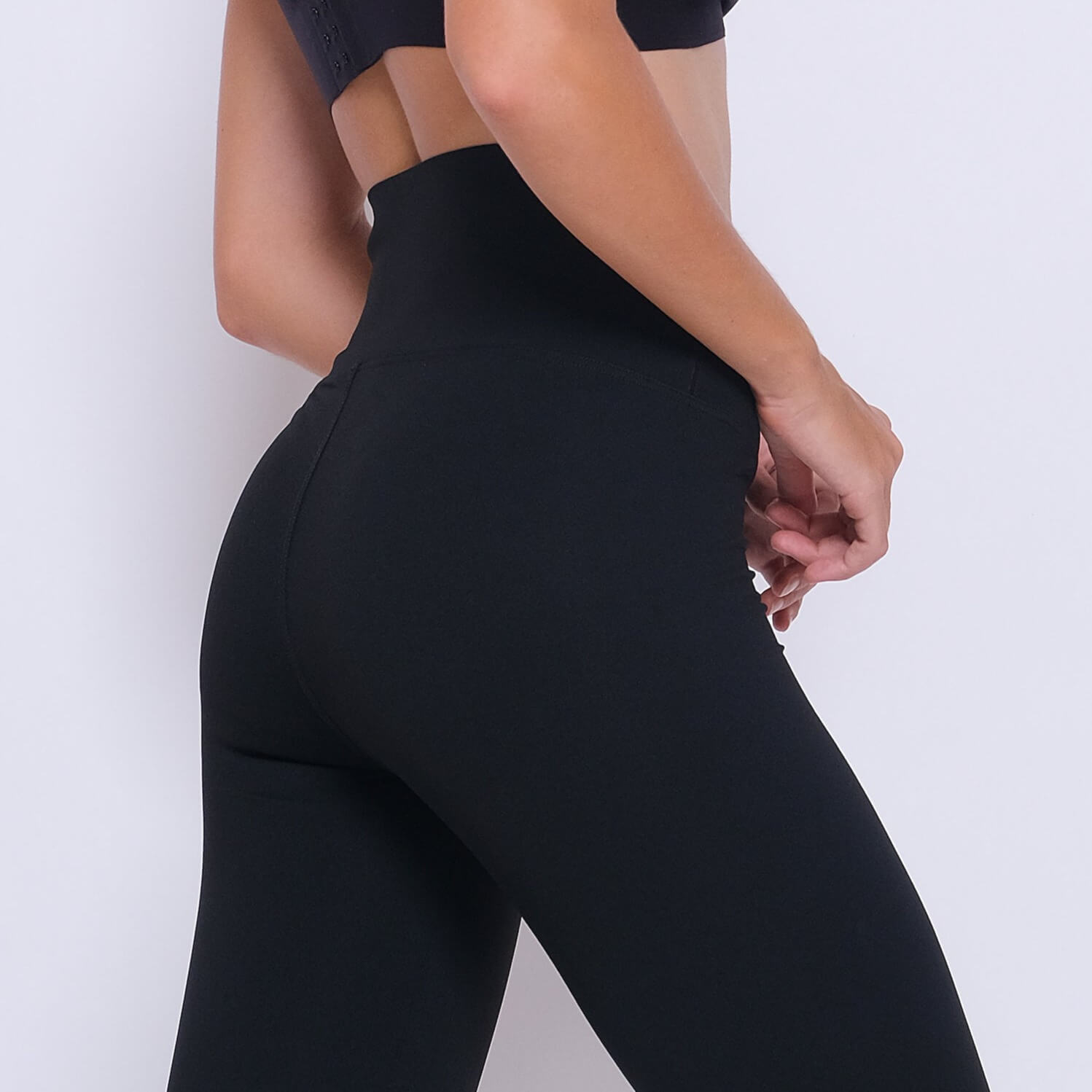 Black Slimming Compression Leggings (Long) Hellolilo